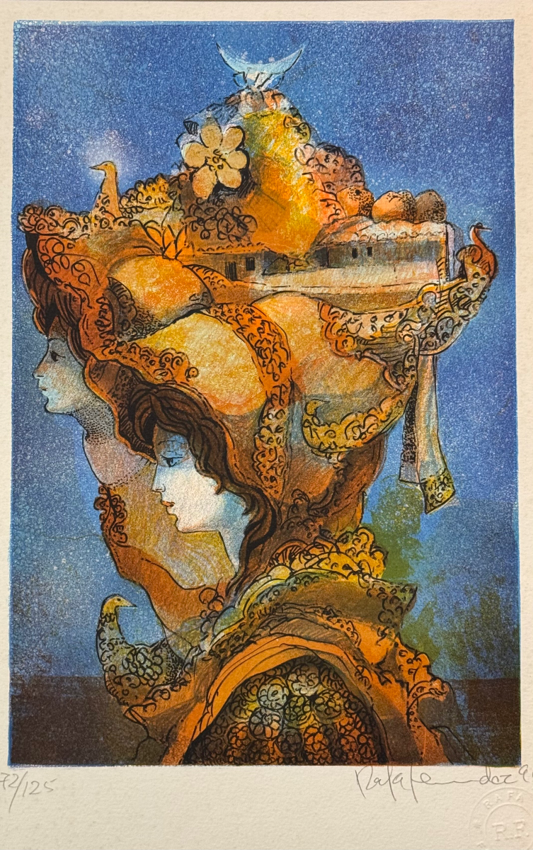 Sombrero con pájaros por Rafa Fernández