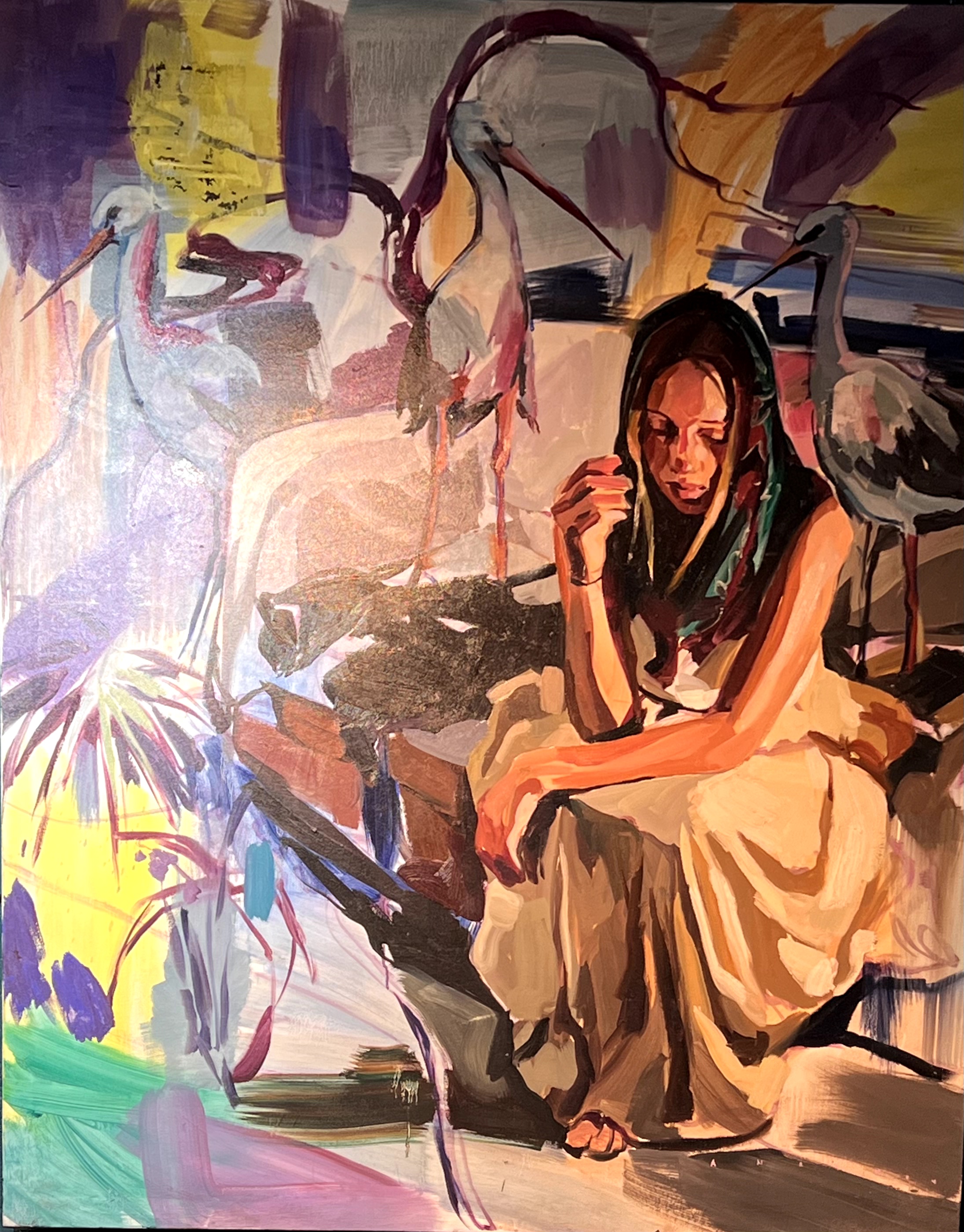 Mujer con Garzas by Philipp Anaskin