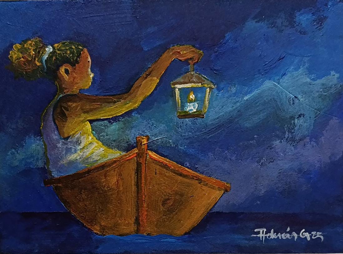 Vigilante de la luna por Adrián Gómez