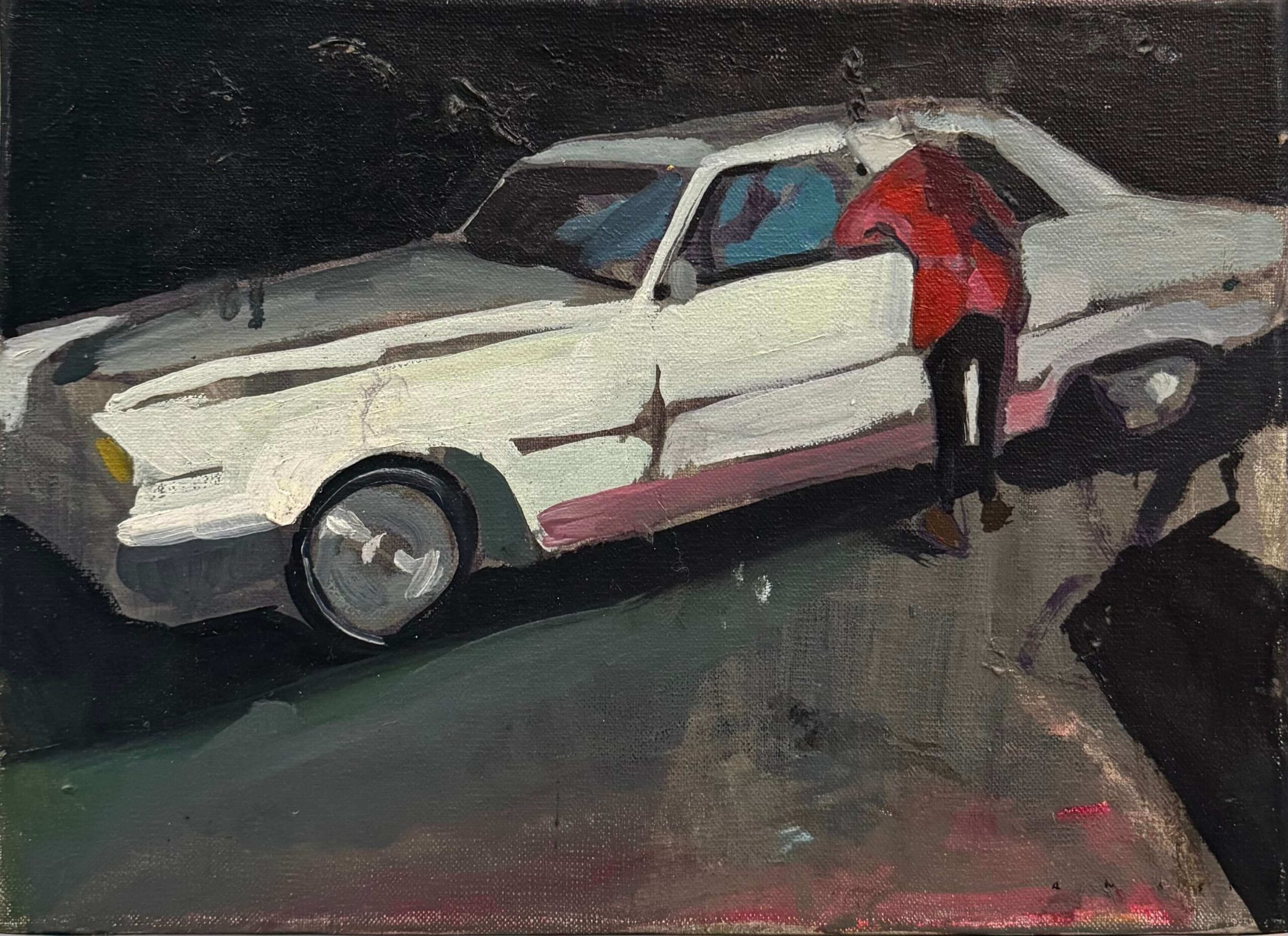 Carro blanco por Philipp Anaskin